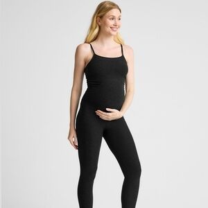 Beyond The Bump Yoga Jumosuit Medium Black